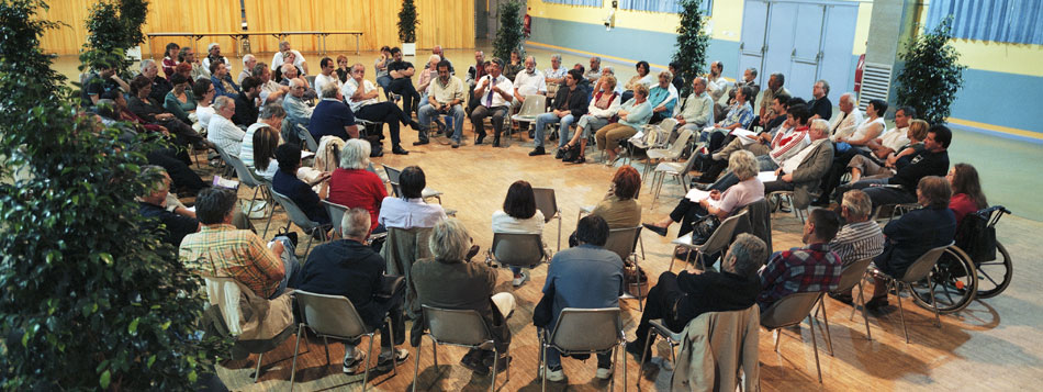 Vendredi 31 août 2007, rencontre nationale de communistes dissidents, à Vénissieux.