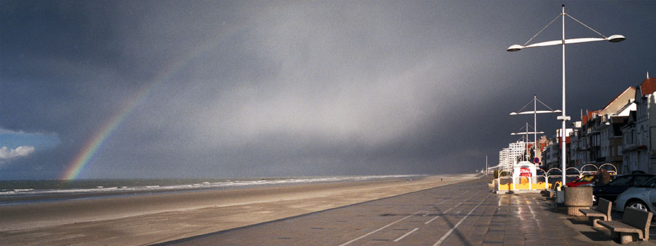 Dimanche 18 mars 2007, la plage de Malo les bains, à Dunkerque.