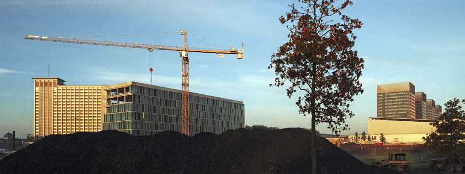 Vendredi 5 octobre 2007, la cité administrative et Euralille, à Lille.