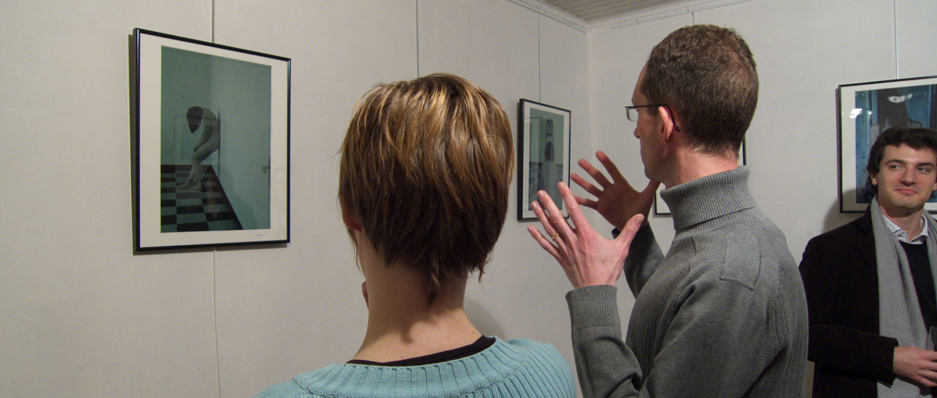 Vendredi 28 novembre 2008, Vernissage de l'exposition de photos de Christophe Larivière, galerie Koko, rue Saint-André, à Lille.
