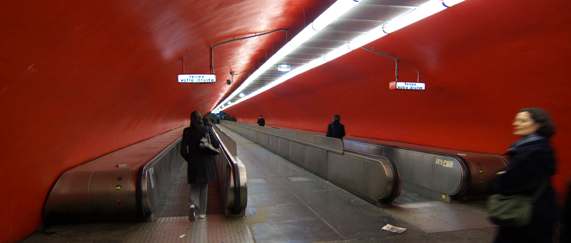 Jeudi 12 février 2009, 19:00, station de RER Auber, à Paris.
