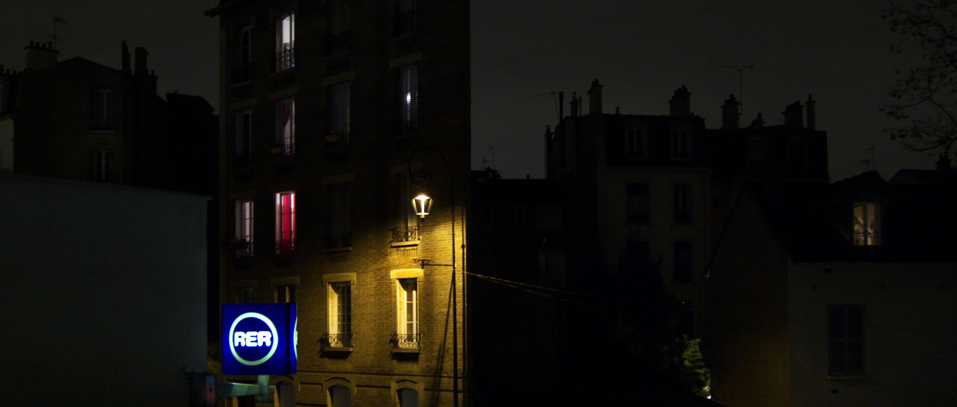 Photo de paysage urbain, Nanterre, rue de la Gare.