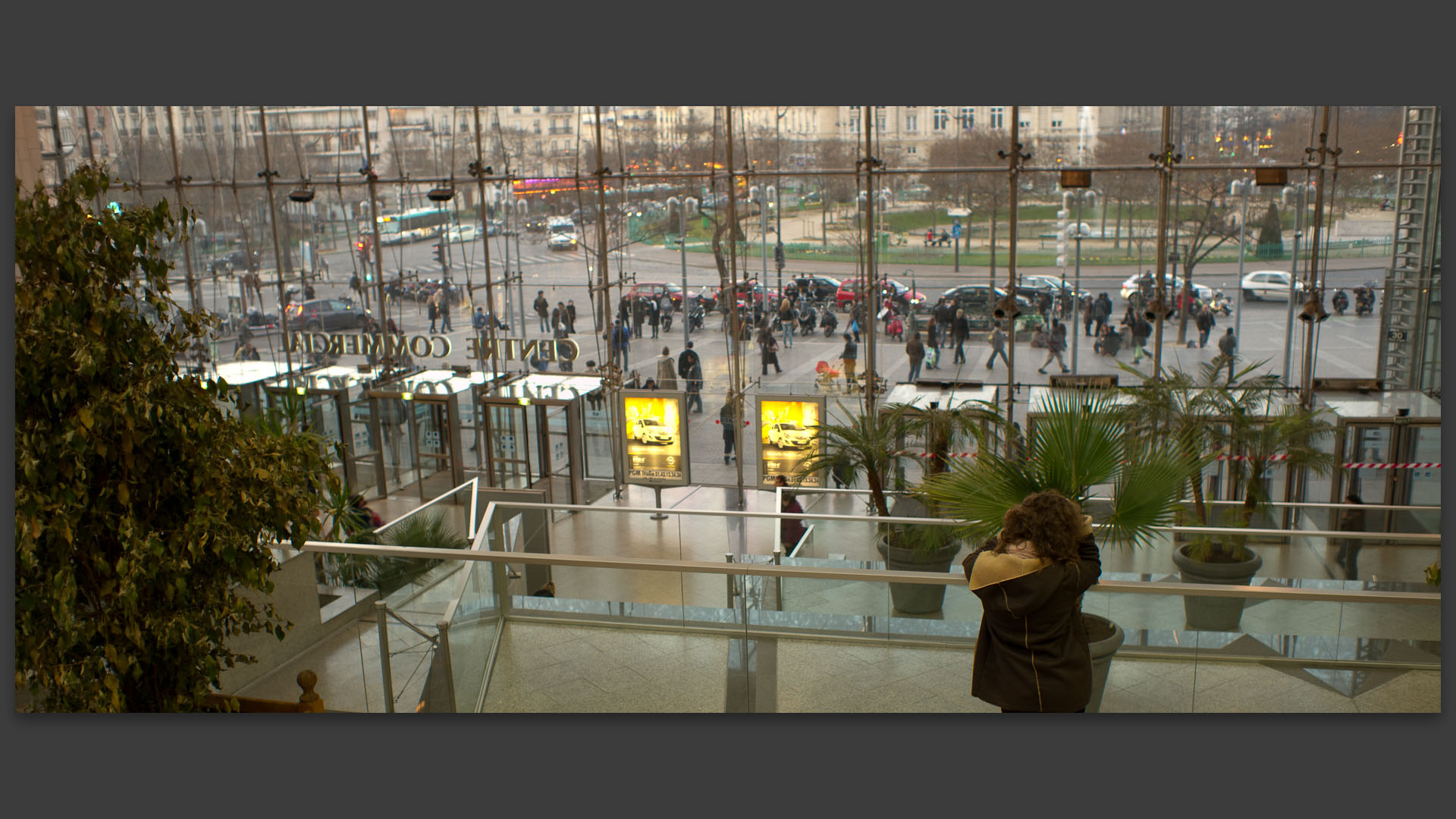 La place d'Italie vue du centre commercial Italie 2, à Paris.
