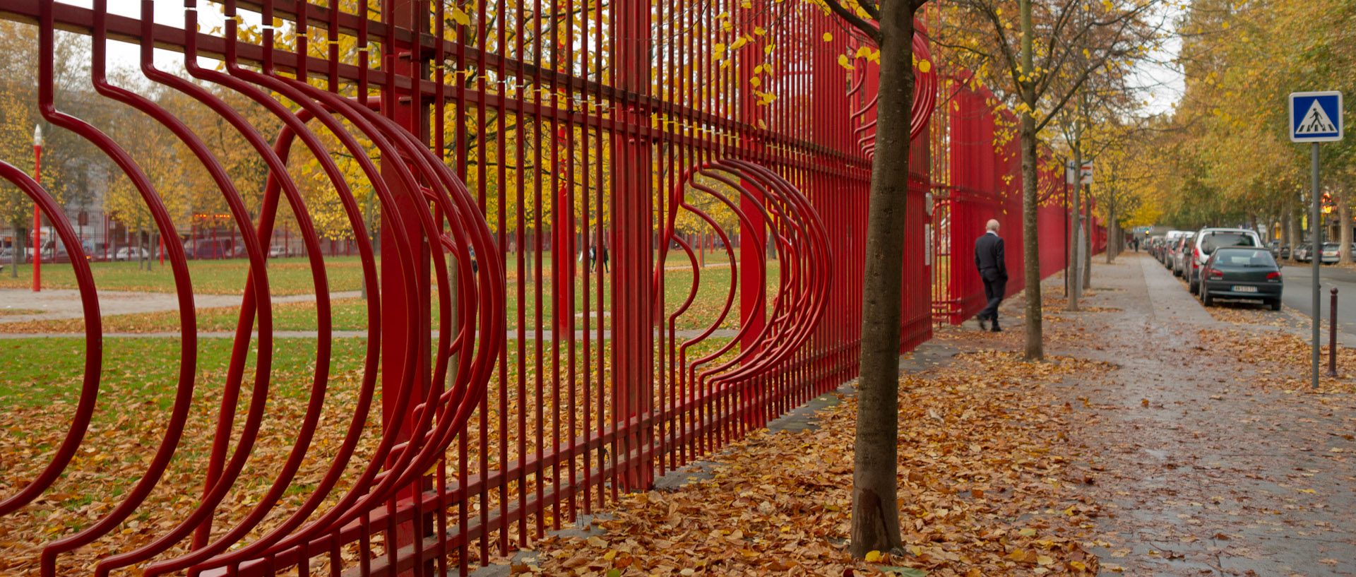 Les grilles du parc Jean-Baptiste-Lebas, à Lille.
