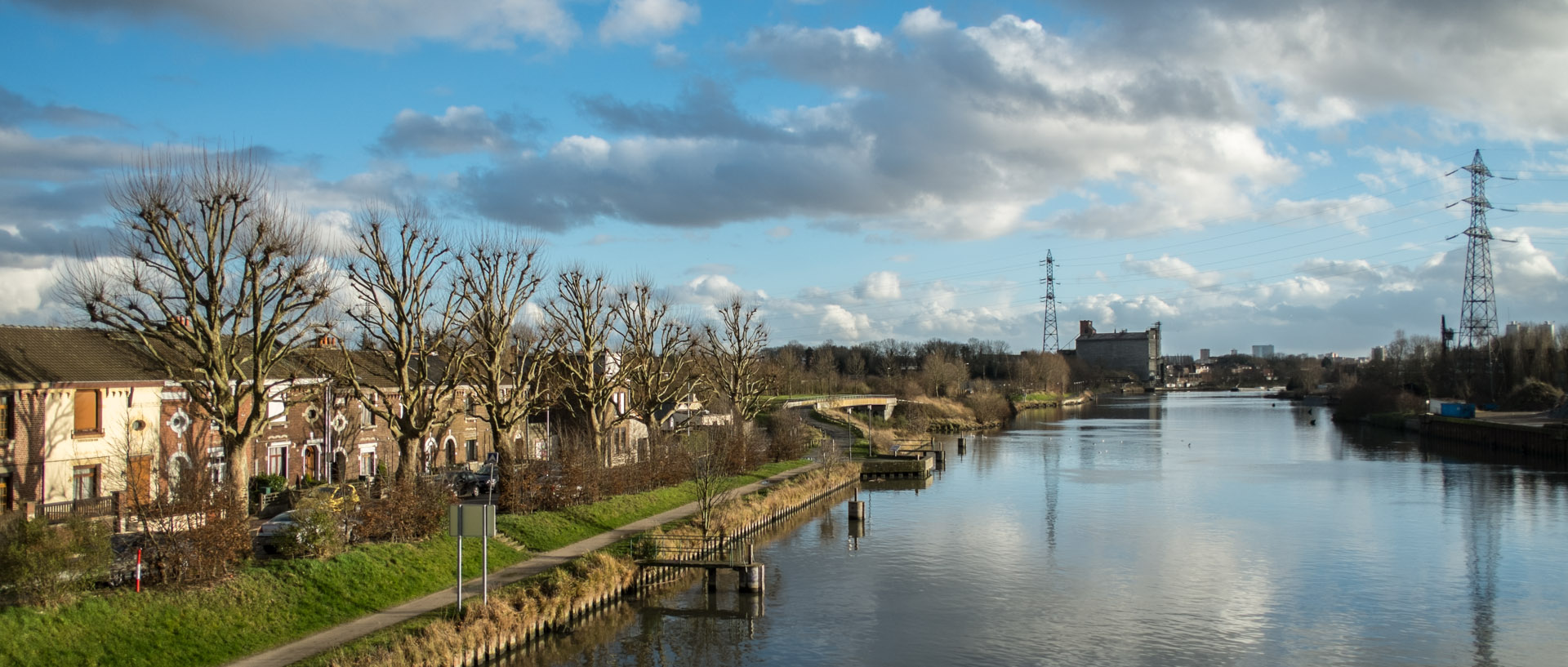 Vendredi 7 février 2014, 16:28, pont Pasteur sur la Deûle, Marquette lez Lille