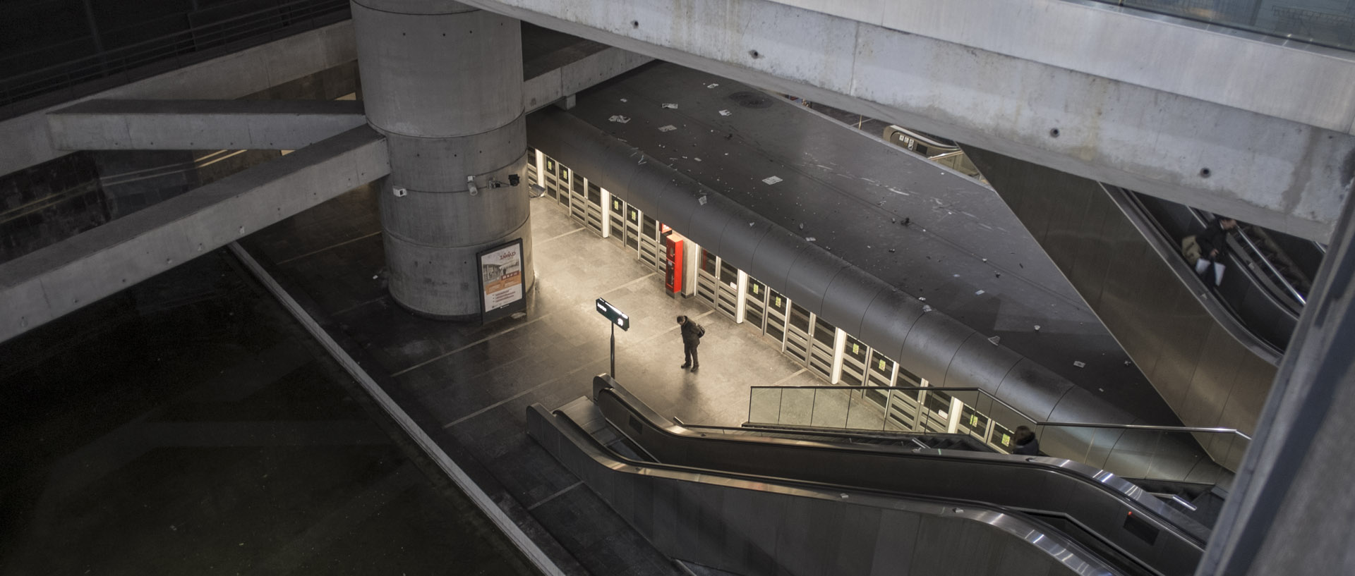 Lundi 12 janvier 2015, 18:32, station de métro Lille Europe