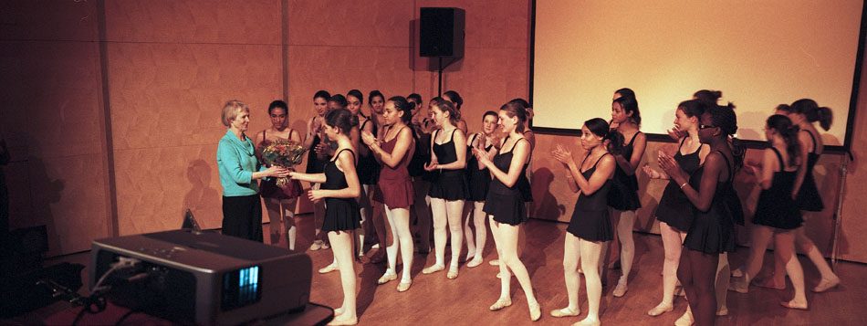 Vendredi 23 mars 2007, soirée à l'auditorium de la maison de la musique, à Nanterre, en l'honneur de Suzan Rodallec, professeur de danse au conservatoire.