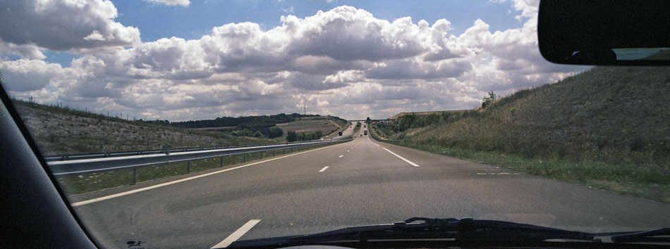 Lundi 21 juillet 2008, autoroute A5 en direction de Lyon.