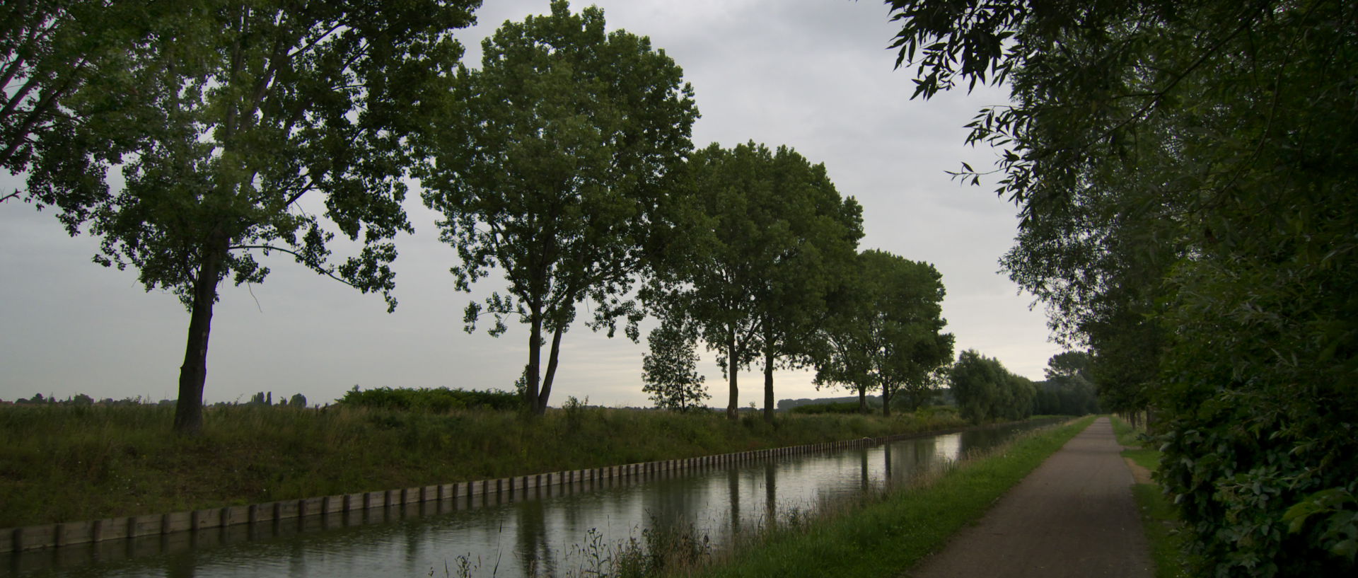 Photo de paysage, Leers, Nord, canal de Roubaix.