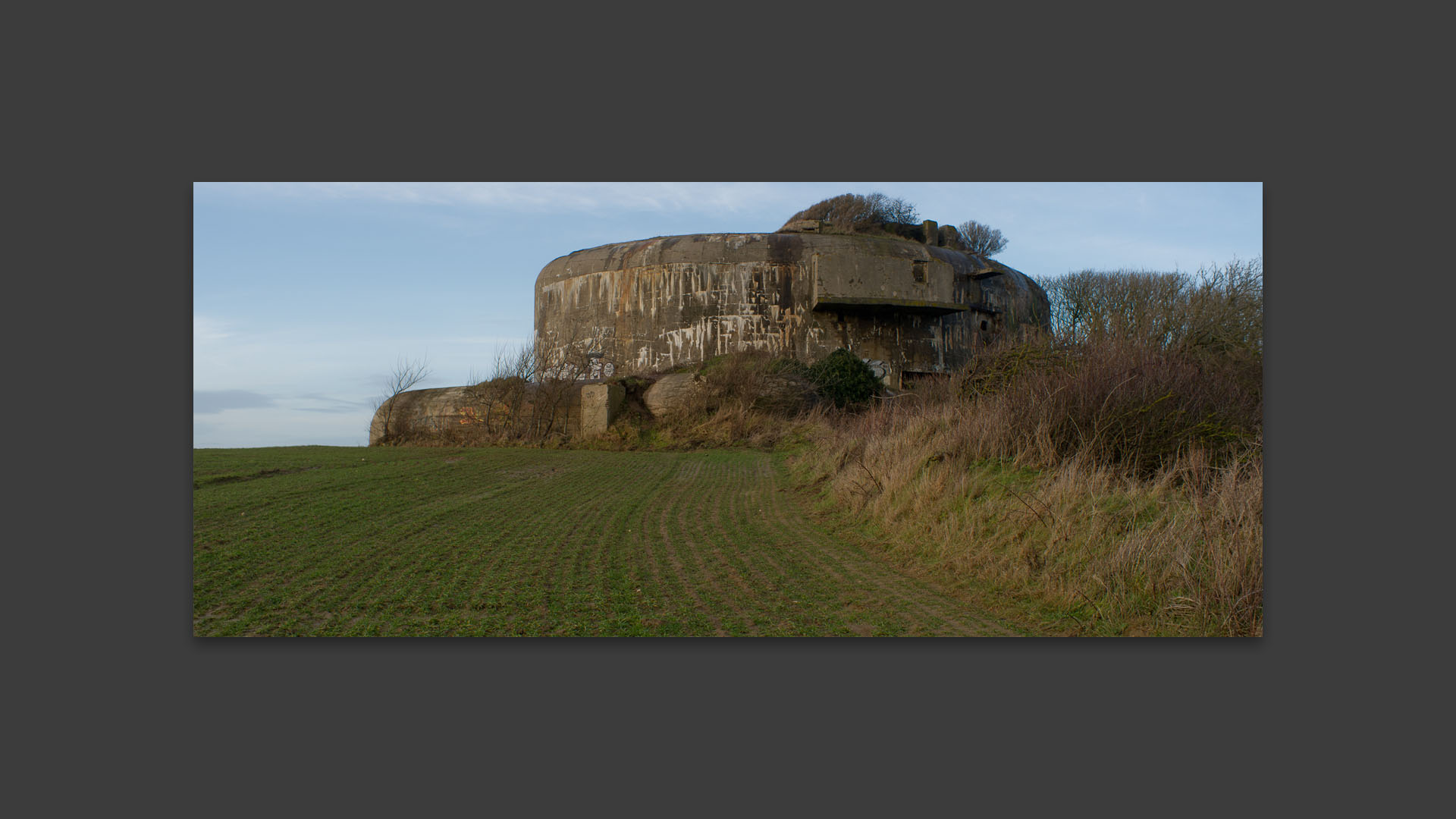 Blockhaus, vestige de la seconde guerre mondiale, entre le cap Gris-Nez et le cap Blanc-Nez.