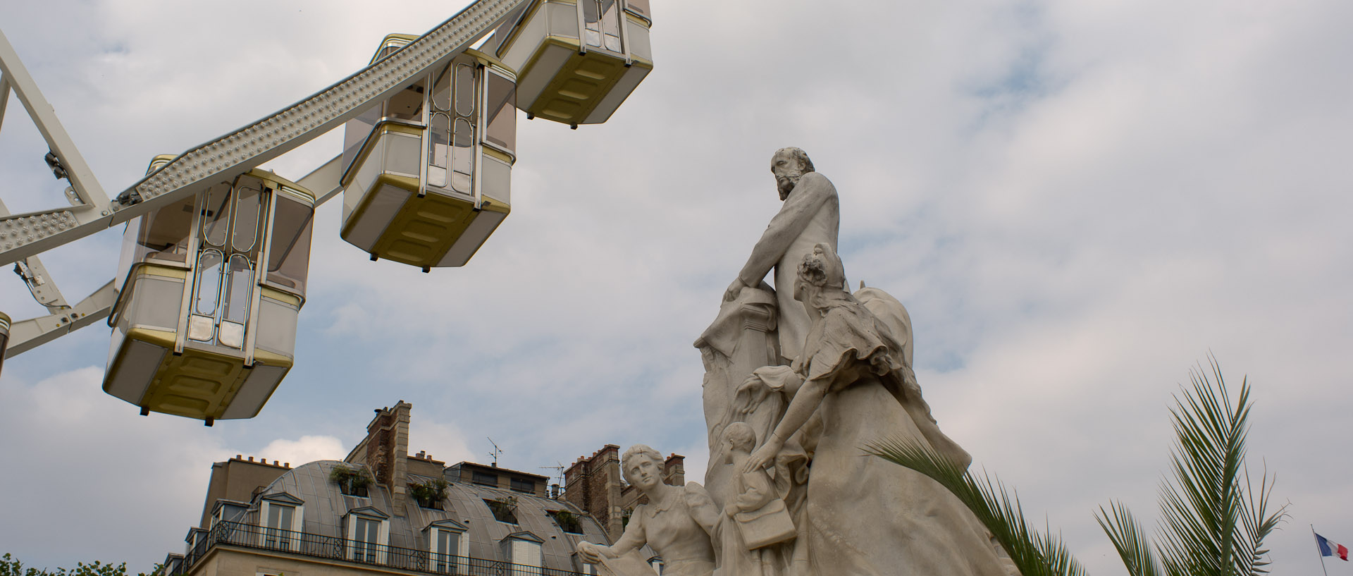 La statue de Jules Ferry, jardin des Tuileries, à Paris.