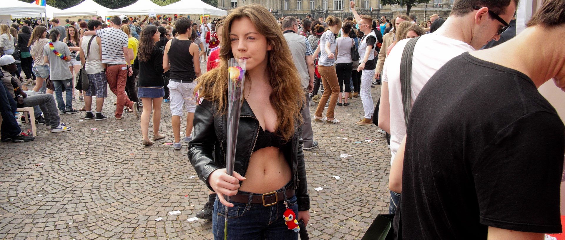 Lesbian et Gay Pride, place de la République, à Lille.