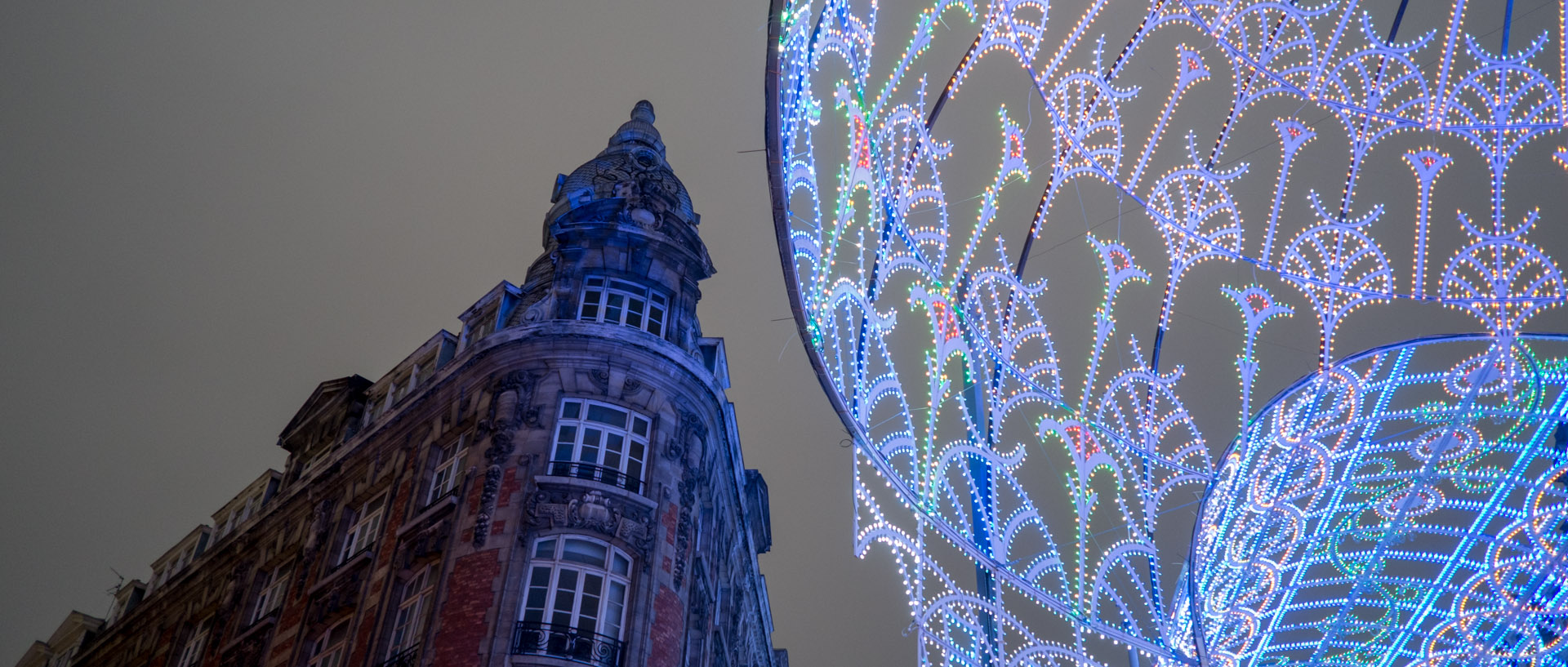 Illuminations pour Fantastic, rue Faidherbe, à Lille.
